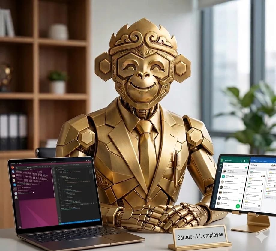 Sarudo, your AI employee, at work